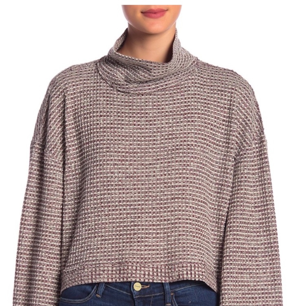 Free People BK Turtleneck Long Sleeve Top S